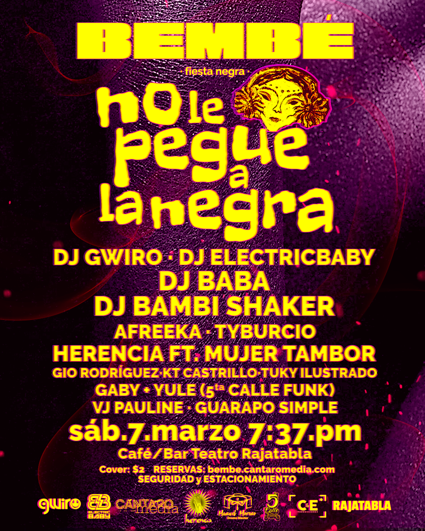 Flyer evento Fiesta BEMBÉ