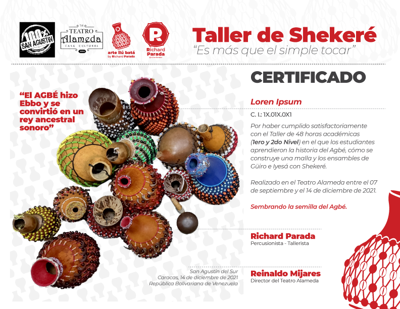 Certificados para taller