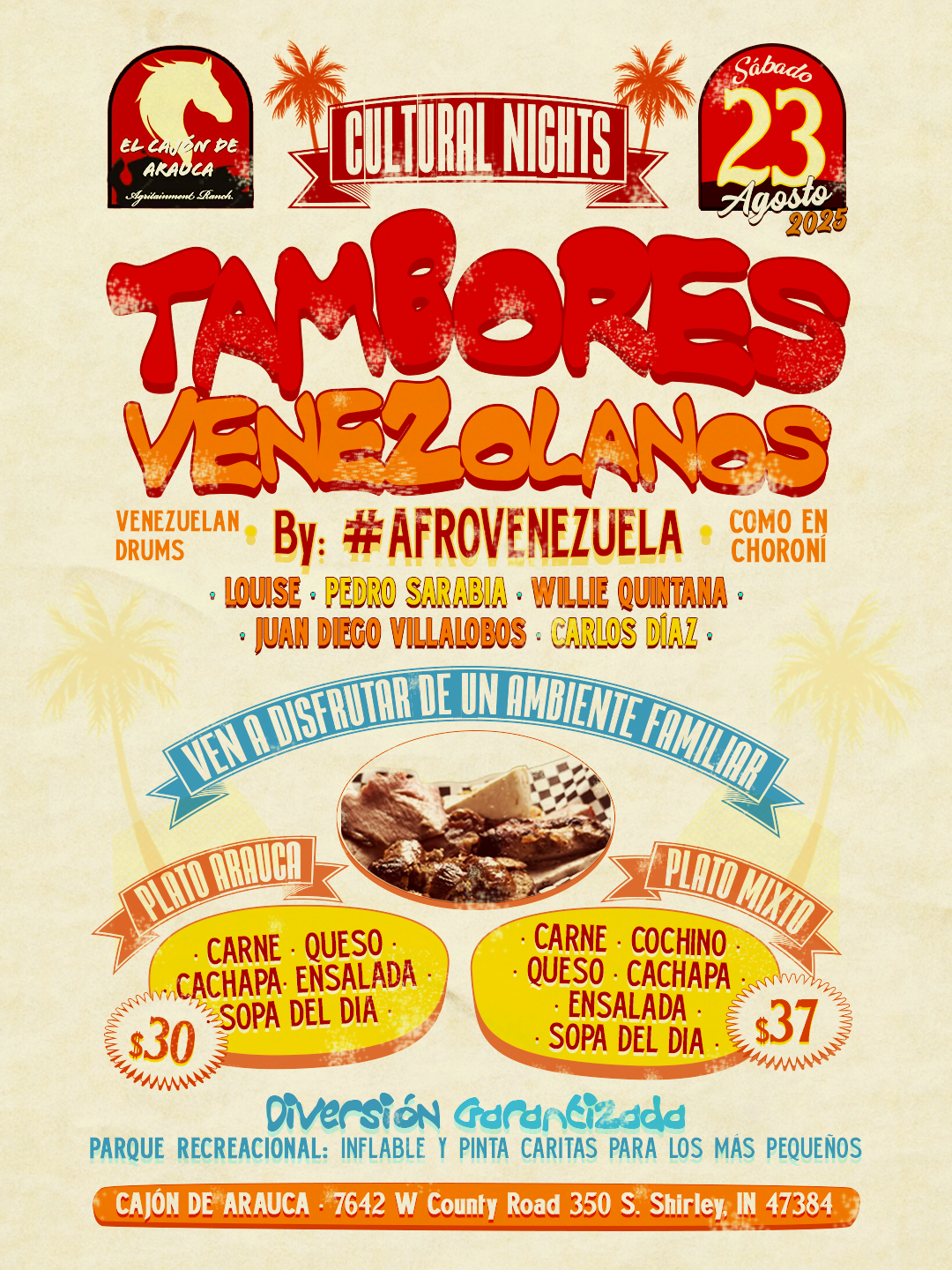 Flyer/Post: Afrovenezuela en vivo en Miami