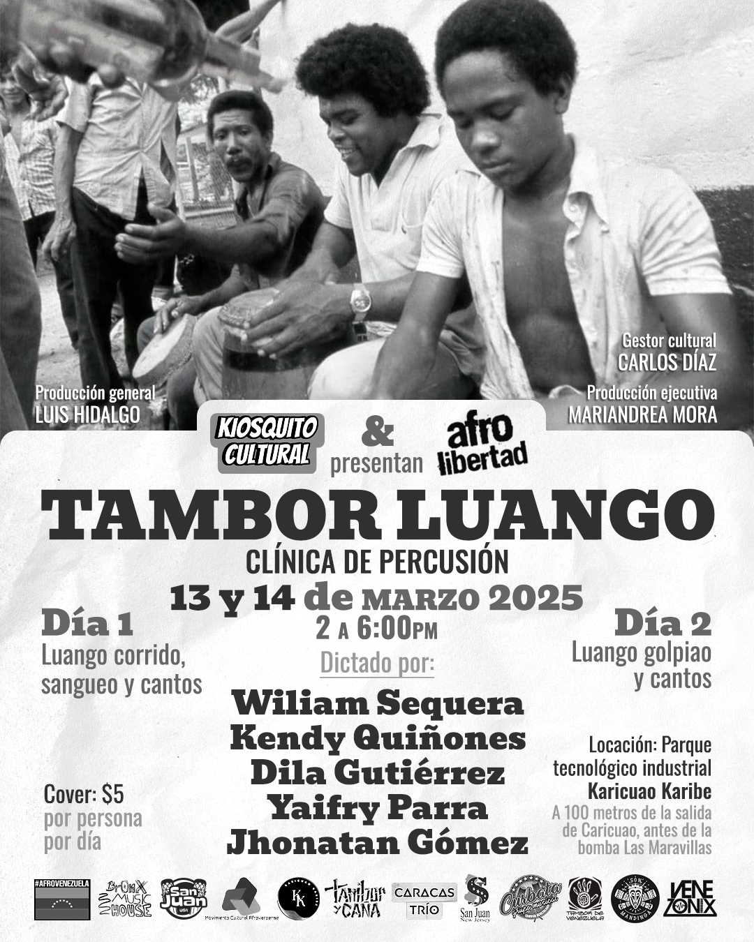 Flyer/Post: Afrovenezuela: Tambor Luango